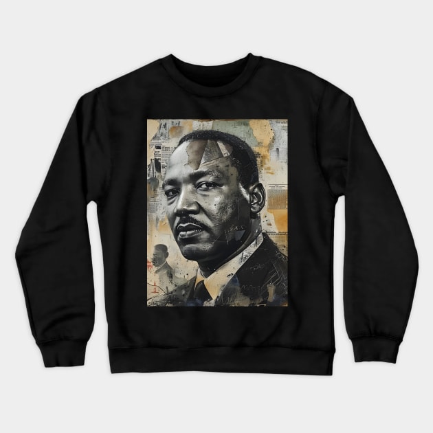 Inspire Unity: Festive Martin Luther King Day Art, Equality Designs, and Freedom Tributes! Crewneck Sweatshirt by insaneLEDP